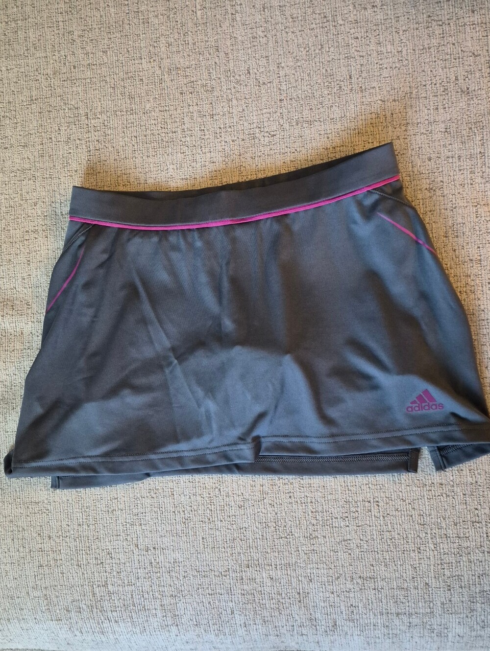 Adidas Womens Skort Grey with Pink Accents